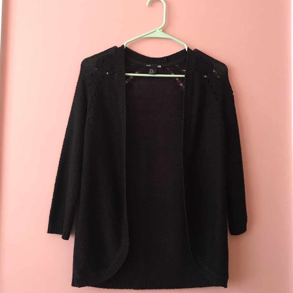 H&M black cardigan